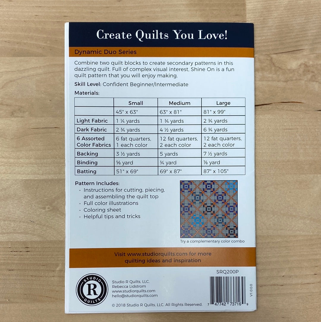 Shine On Quilt Pattern
