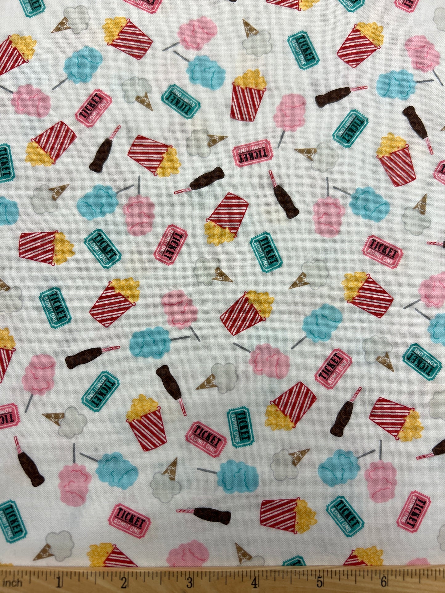 Fun Snacks on White - Vintage Boardwalk