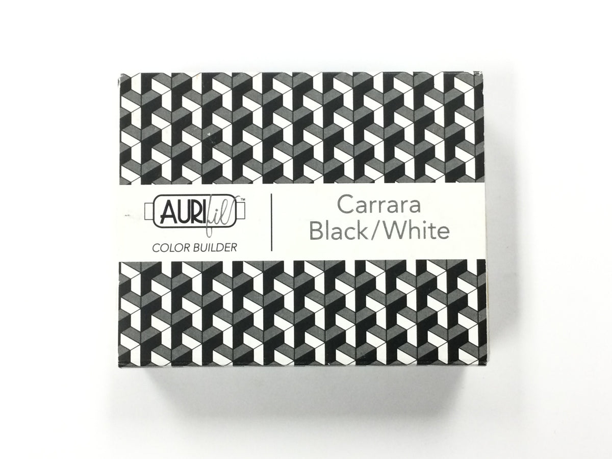 Aurifil Color Builder - Carrara Black/White