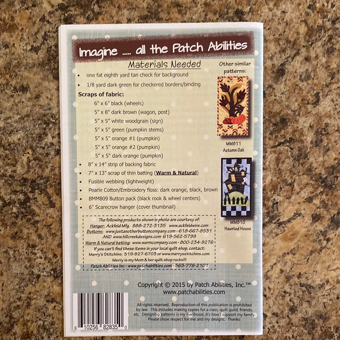 Pick Me Pattern MM809