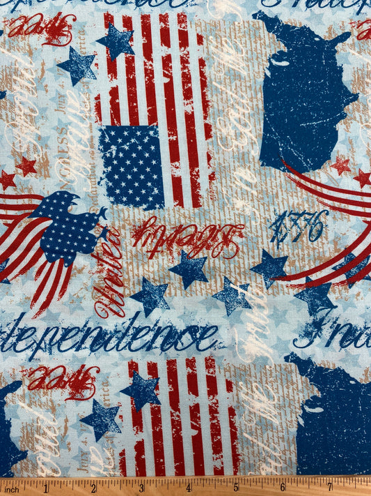 Stars of Valor - Light Blue USA