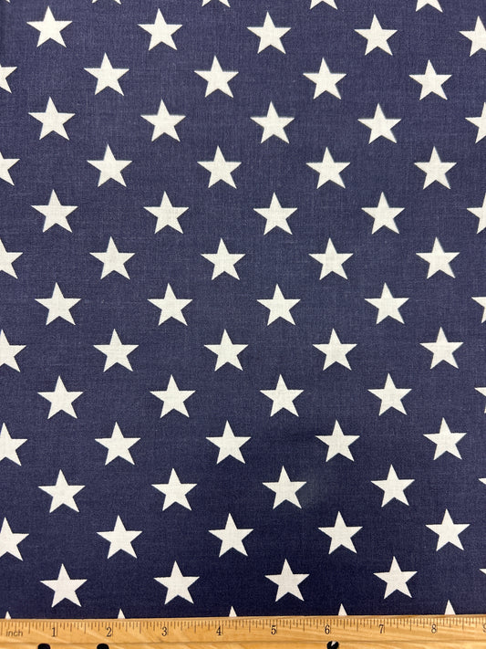 Patriotic - Navy with Large White Stars