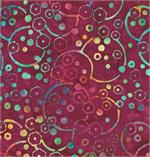 Batik - Bubbles Red (5549)