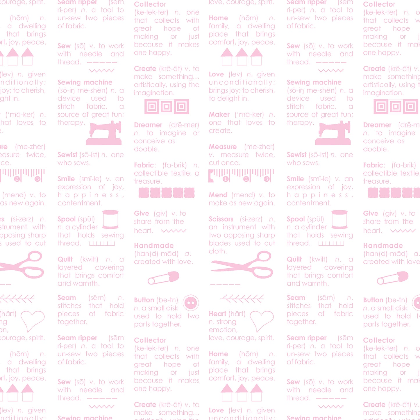 Maker Dictionary - White/Pink (13090-24)