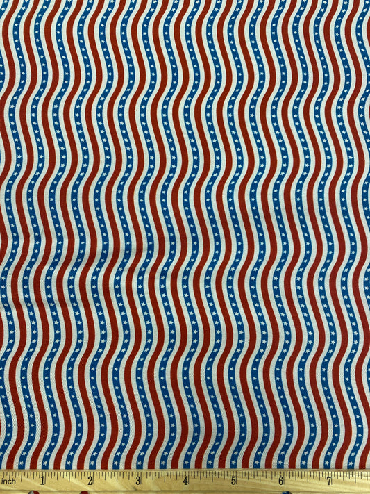 Stars of Valor - Wavy Stripe