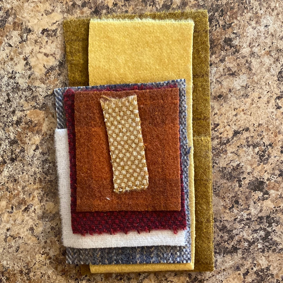 Decorate your front door with ease using our Front Door Decor Pattern with Wool Fabric Kit by Patch Abilities (MM11-11W)! This easy applique pattern features a charming bushel basket design with pumpkins and corn stalks, perfect for the fall season. The included wool kit and buttons make it a simple and fun project for anyone to create a welcoming entrance to their home.