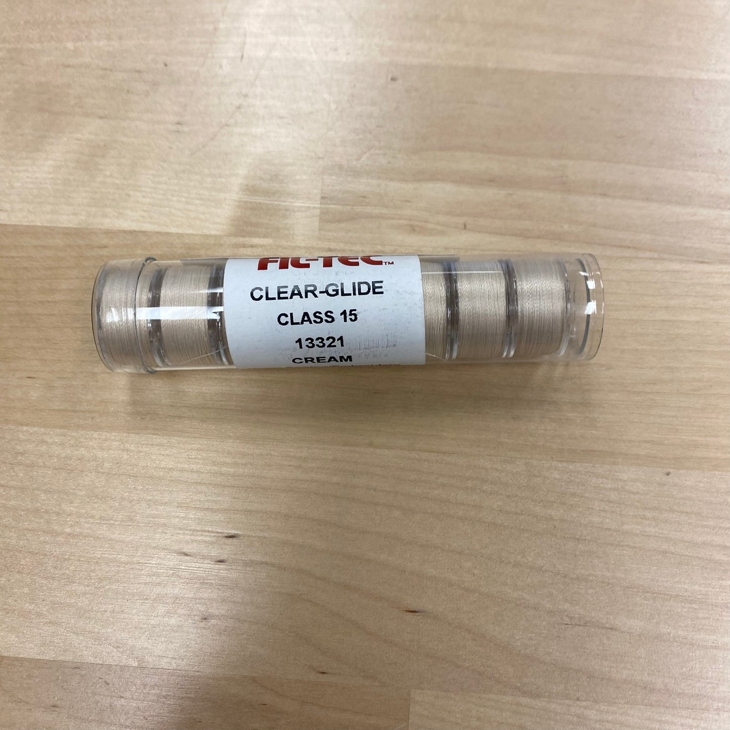 Fil-Tec Clear-Glide Class 15 Prewound Bobbins - Cream, pack of 10