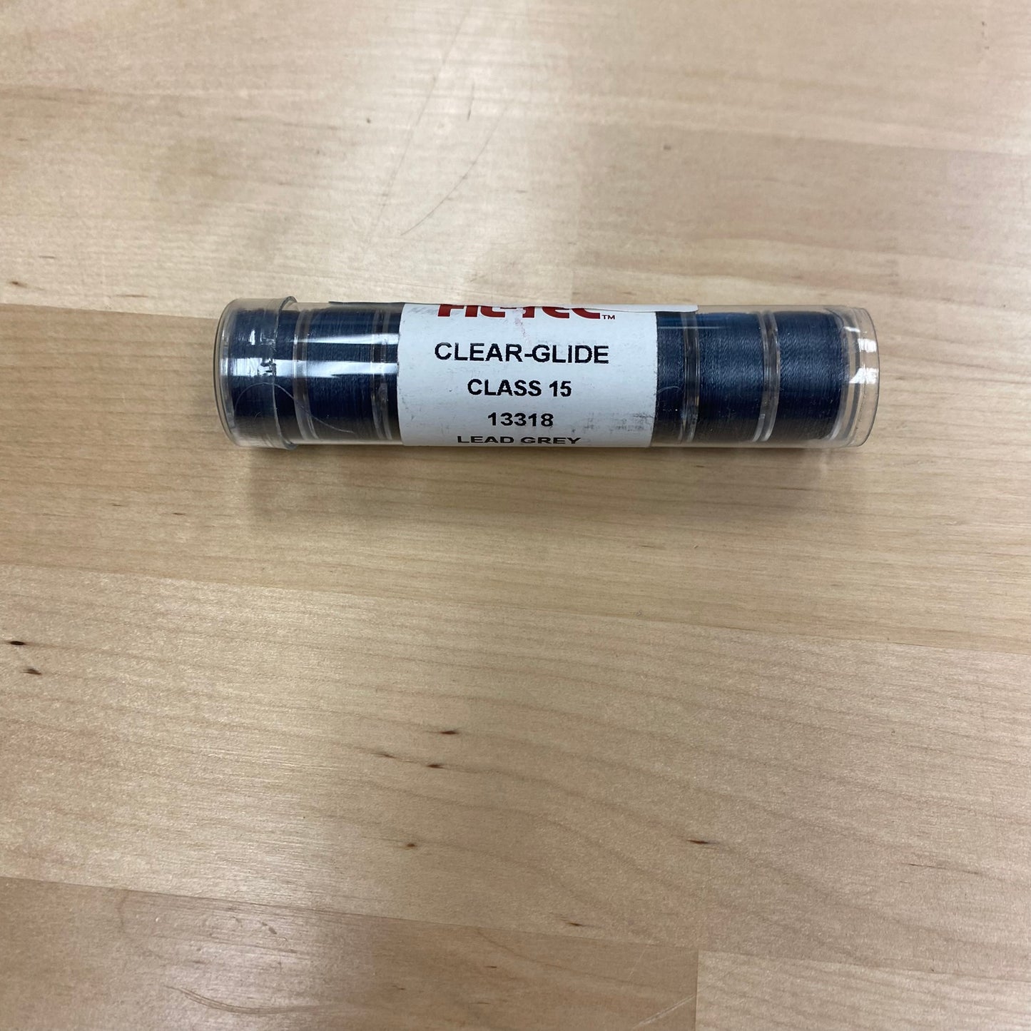 Fil-Tec Clear-Glide Class 15 Prewound Bobbins - Lead Grey, pack of 10