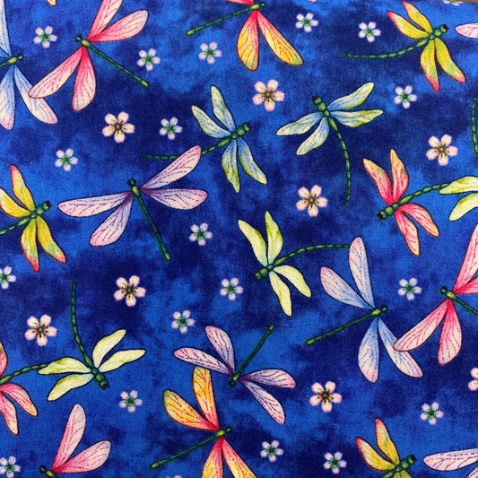 Dragonflies on Blue