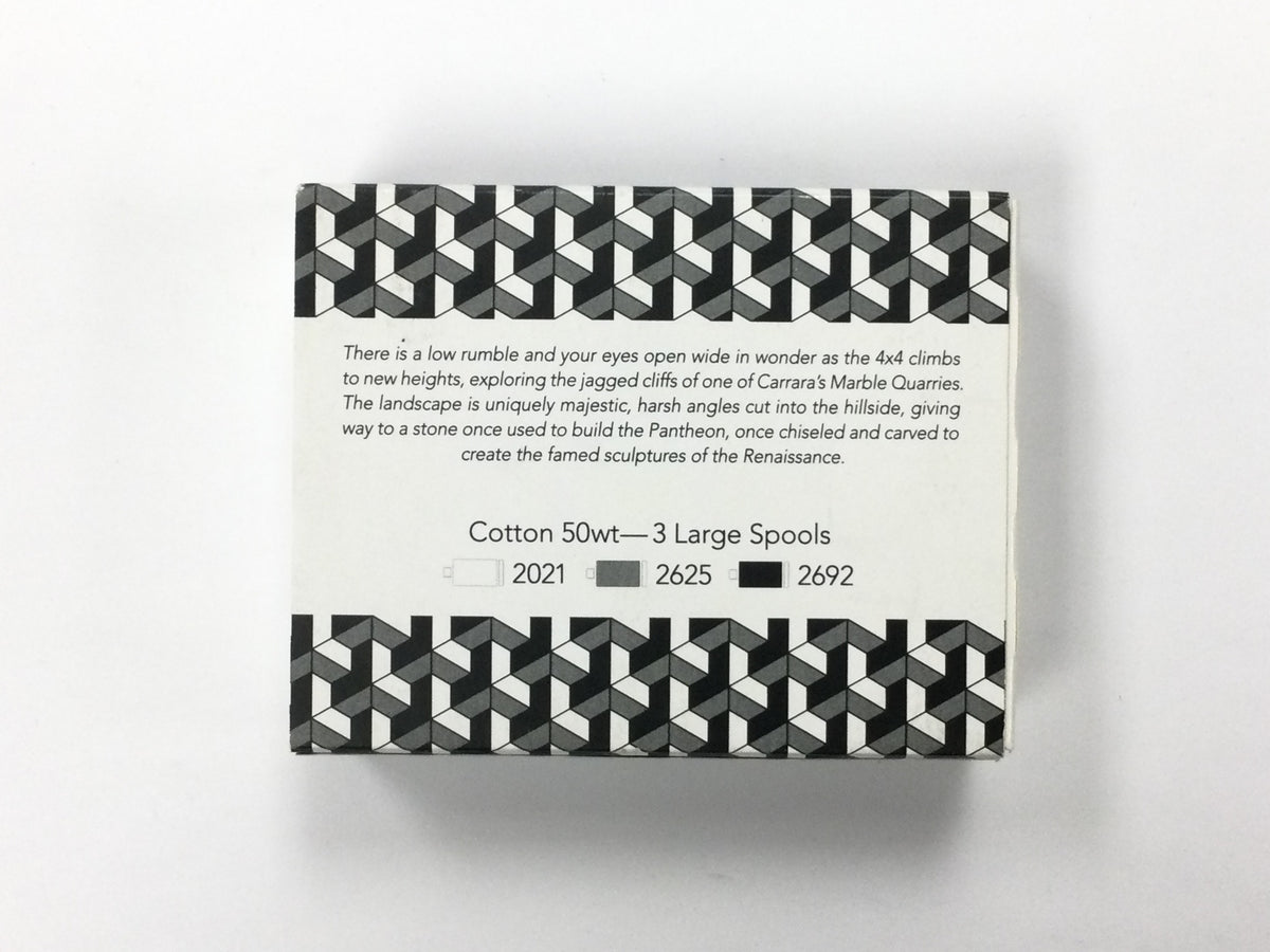 Aurifil Color Builder - Carrara Black/White