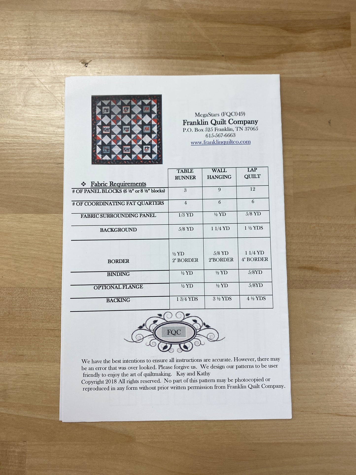 Megastars Quilt Pattern