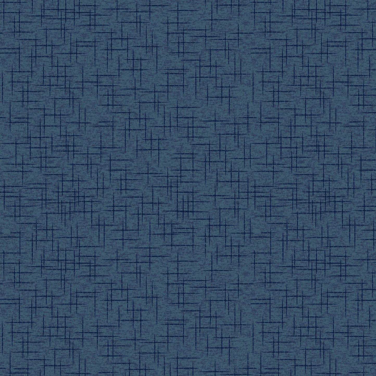 Linen texture in navy is part of the Kimberbell Basics line designed by Kimberbell for Maywood Studio. This fabric features navy tone on tone linen texture, making it the perfect blender to use in any quilting project. The photo is a swatch that shows the detail of the tone on tone hash mark detail.