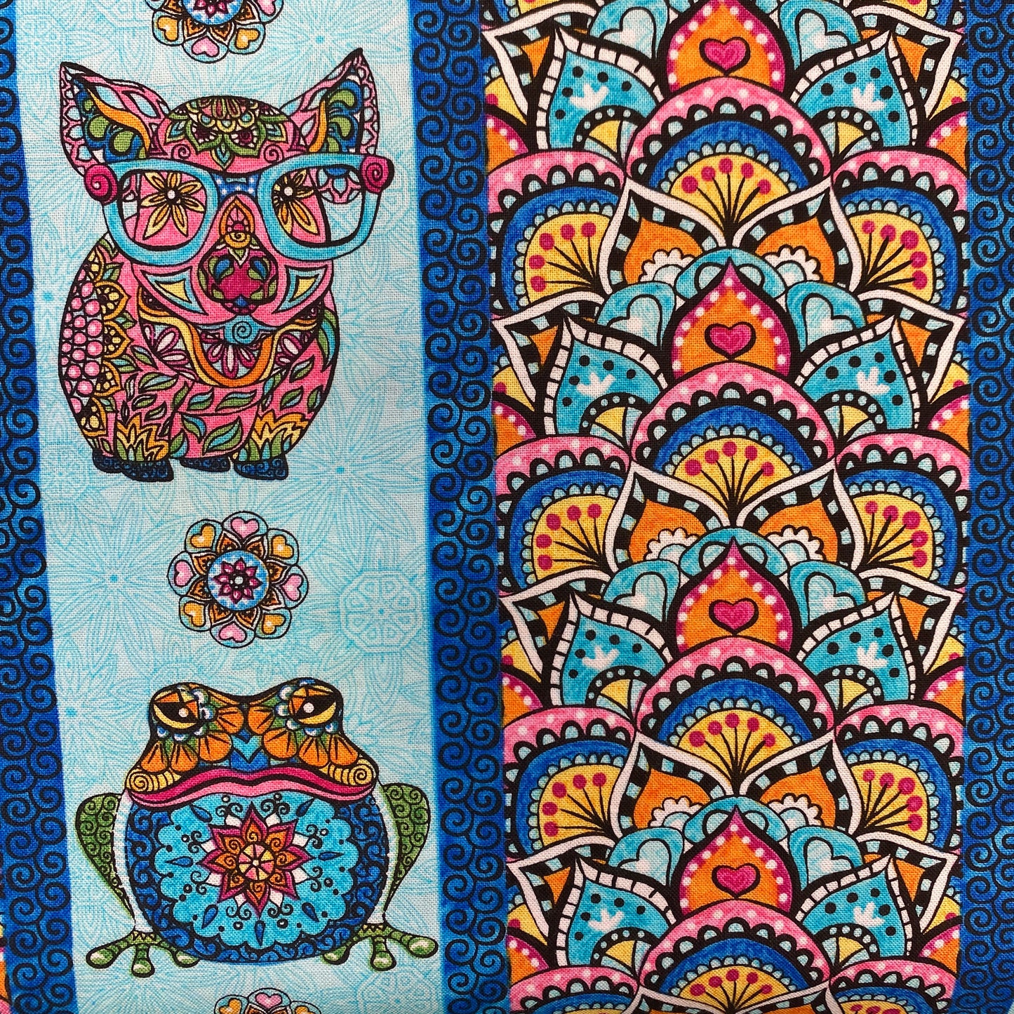 Mandala Animal Border Stripe