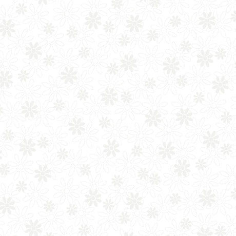 Stencil Floral White 21516-Z