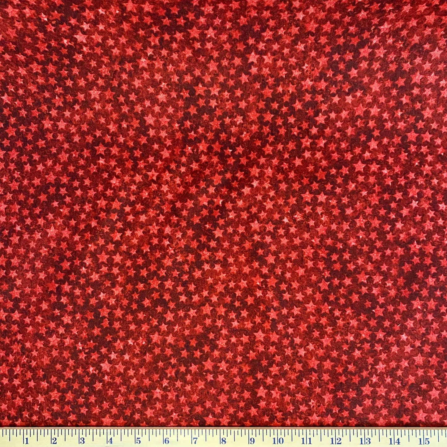 The tone on tone red stars celebrate the 10 years of Stonehenge Stars & Stripes designed by Linda Ludovico for Northcott Fabrics. The versaltility of the small stars on the multi-red shaded and mottled background are what sewists have come to love over the years with the Stonehenge line of fabric. Although it was designed in support of Quilts of Valor, it can be used in any project in need of a red. 20160-24 Stitcher's Joy