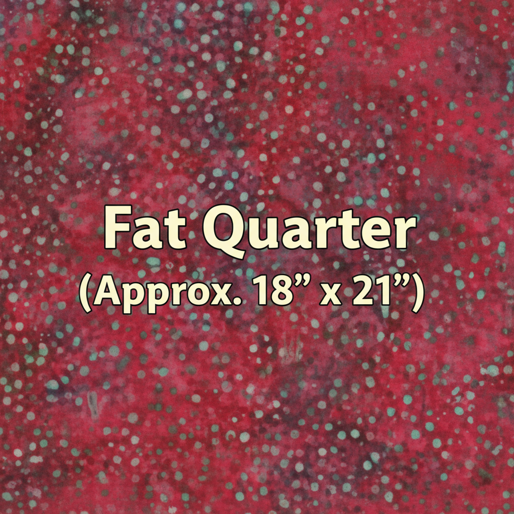 Batik Textiles Dots Red/Multi (5561) — Fat Quarter (Approx. 18" x 21")