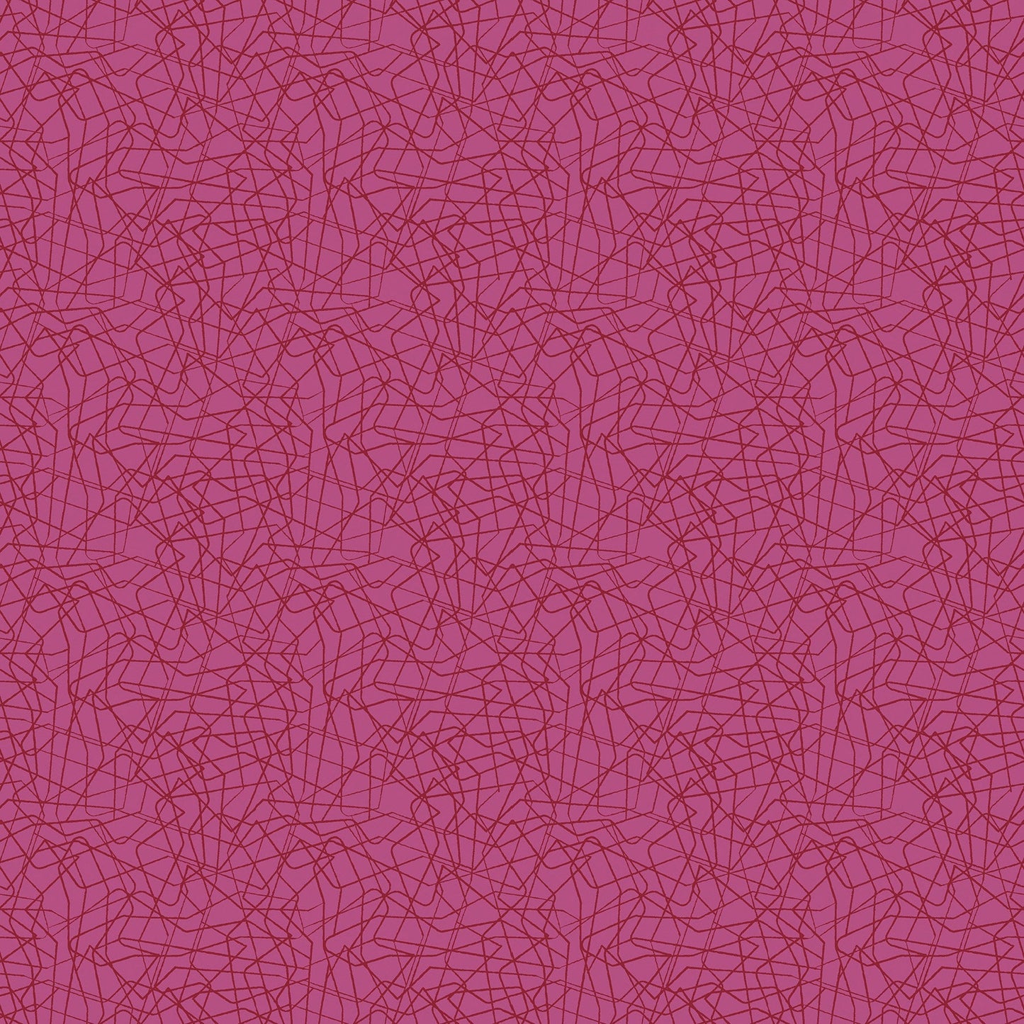 Threaded Lines in fuschia (13267-25) is from Stitchy by Christa Watson for Benartex. The Threaded Lines print in the darkest and most saturated color in the line, and features tone-on-tone lines reminiscent of loose threads all over the fabric. This non-directional pattern provides a dark fabric in the line, but it isn't busy so the color really shines through.