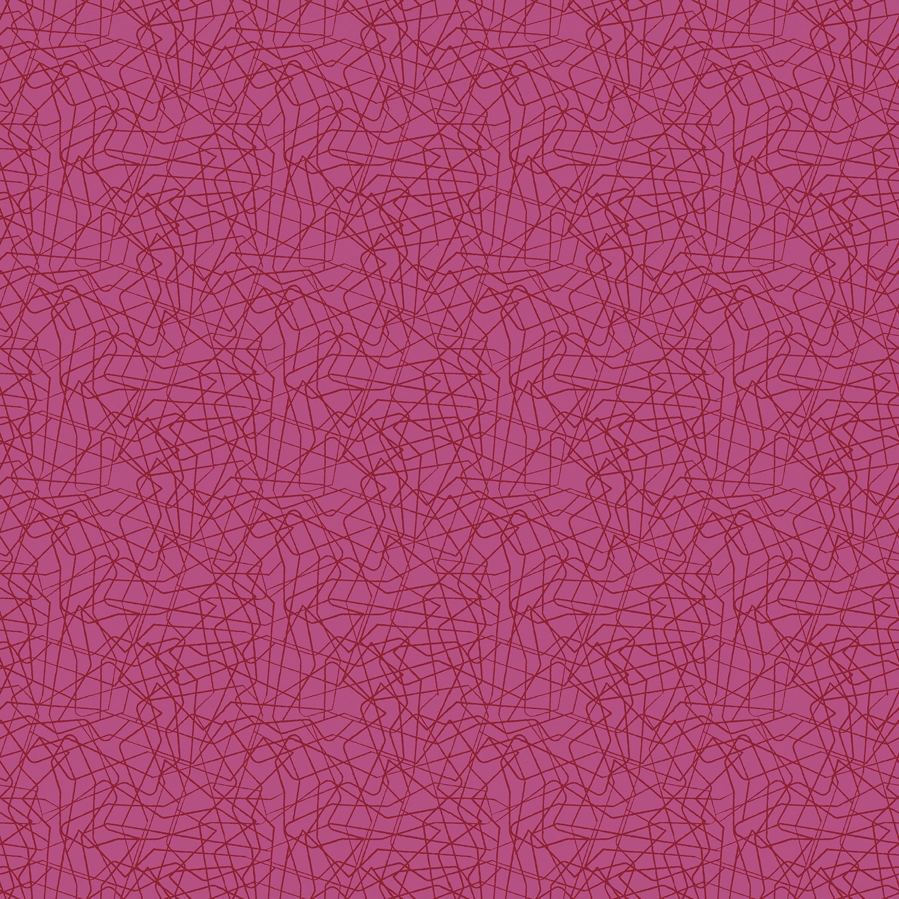 Threaded Lines in fuschia (13267-25) is from Stitchy by Christa Watson for Benartex. The Threaded Lines print in the darkest and most saturated color in the line, and features tone-on-tone lines reminiscent of loose threads all over the fabric. This non-directional pattern provides a dark fabric in the line, but it isn't busy so the color really shines through.