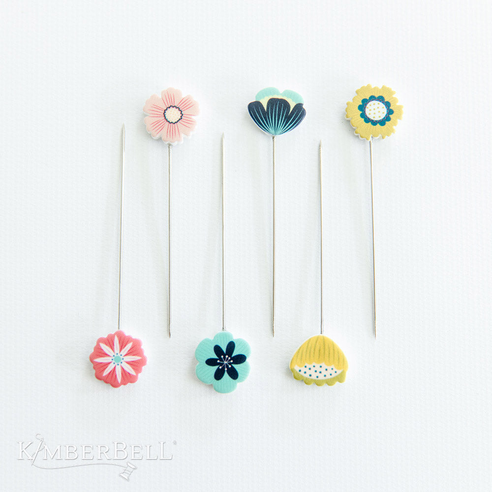 Add a decorative touch to your projects with Kimberbell Bloomin’ Pins (KDKB1273)! Designed to coordinate with our Vintage Flora fabric, these six pins bring darling dimension.