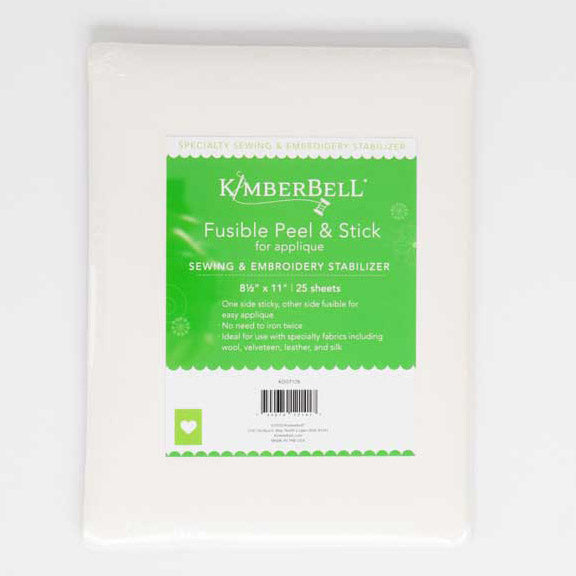 Kimberbell Fusible Backing 8.5 in x 11 in 25 Stabilizer Pack (KDST128)