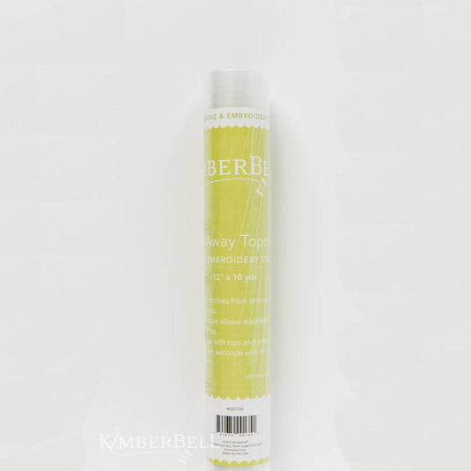 Iron-Away Topping by Kimberbell (KDST135) prevents stitches from sinking into plush or high-pile fabrics like terrycloth and fleece. The slight texture grips plush fabrics,, and then 10 seconds with the heat of the iron removes it completely with no residue left in the project.