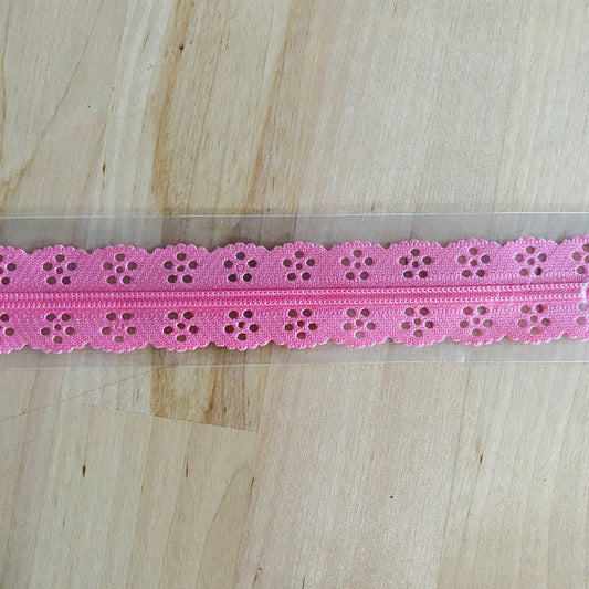 Lace Zippers 14 By Kimberbell Flamingo Embellishments & Trims
