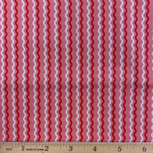 Pink Wavy Stripes - Kimberbell Basics (MAS8255-P) - End of Bolt