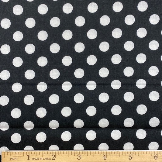 Black Large White Dots - Kimberbell Basics (MAS8216-J) - End of Bolt 4