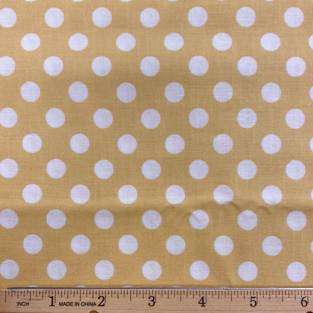 Yellow Large White Dots - Kimberbell Basics (MAS8216-S) - End of Bolt