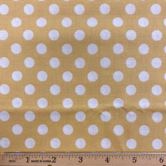 Yellow Large White Dots - Kimberbell Basics (MAS8216-S) - End of Bolt