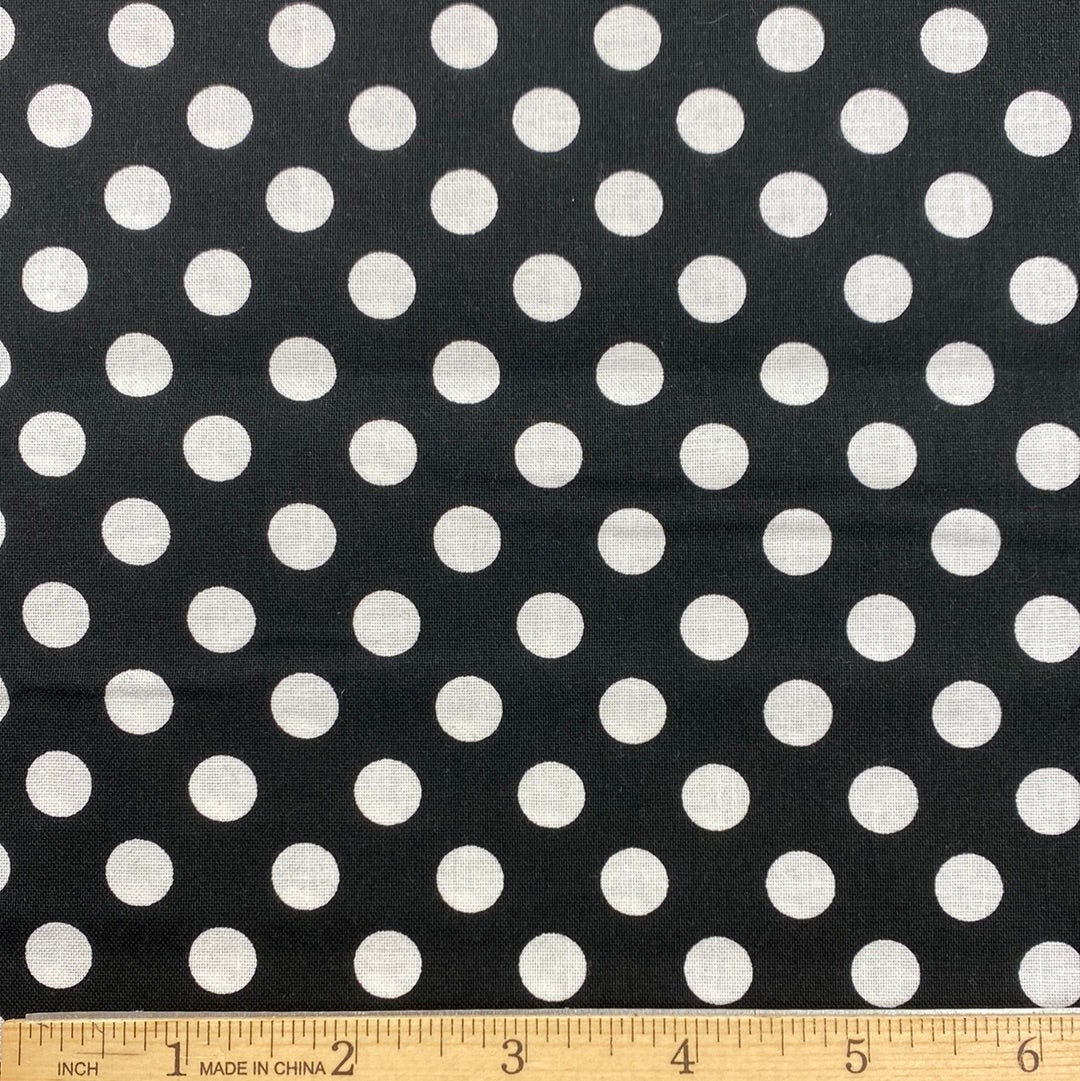 Black Large White Dots - Kimberbell Basics (MAS8216-J) - End of Bolt 2
