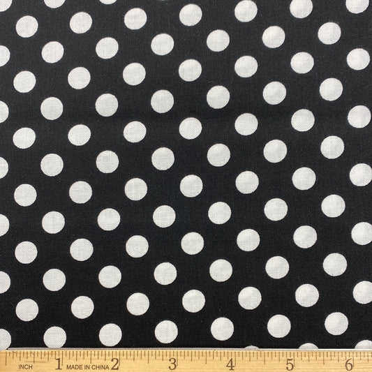 Black Large White Dots - Kimberbell Basics (MAS8216-J) - End of Bolt