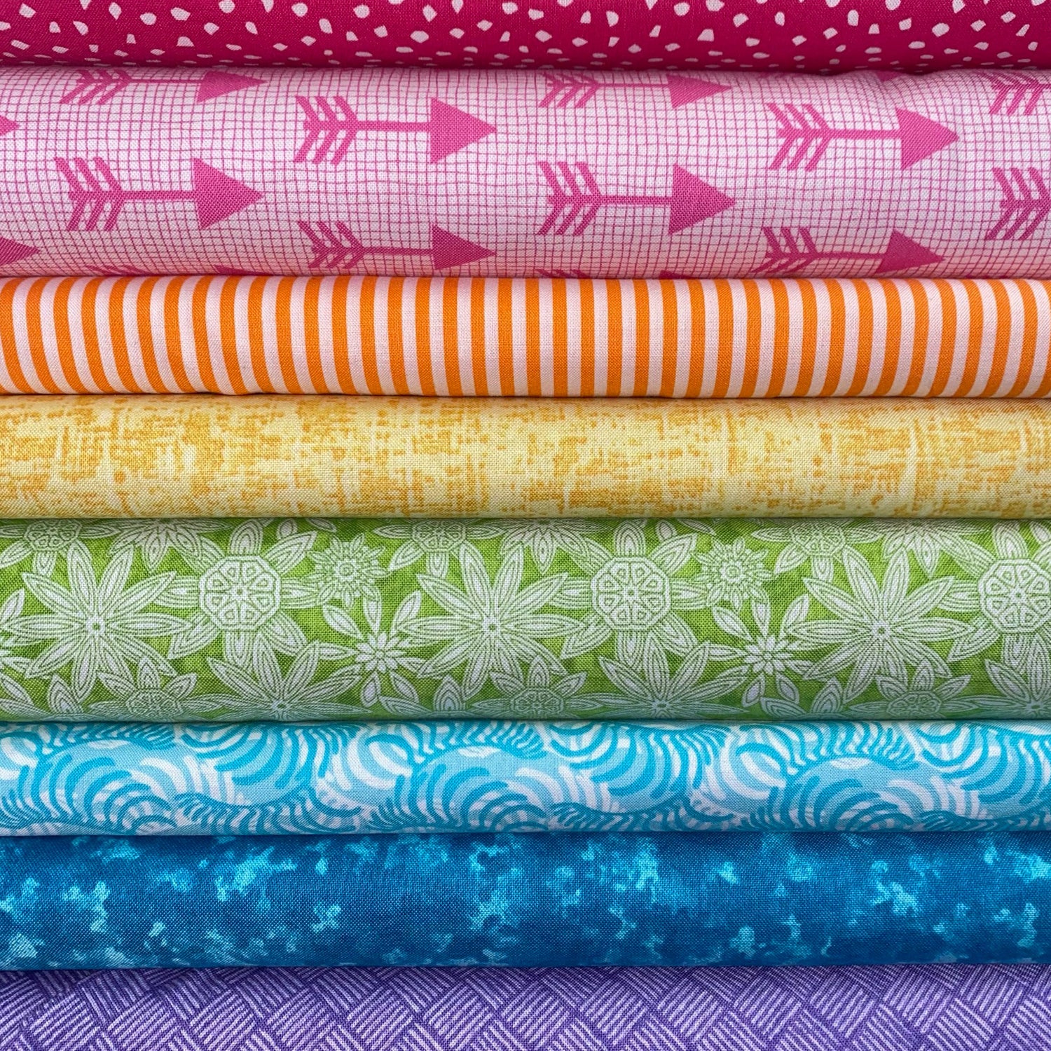 Single cuts of fabric off the end of our bolts. For many fabrics, this is the last of what we will carry, so get them when you find them.