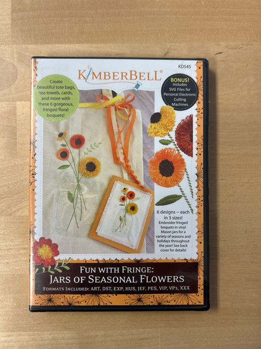 Fun with Fringe: Jars of Seasonal Flowers (KD545)