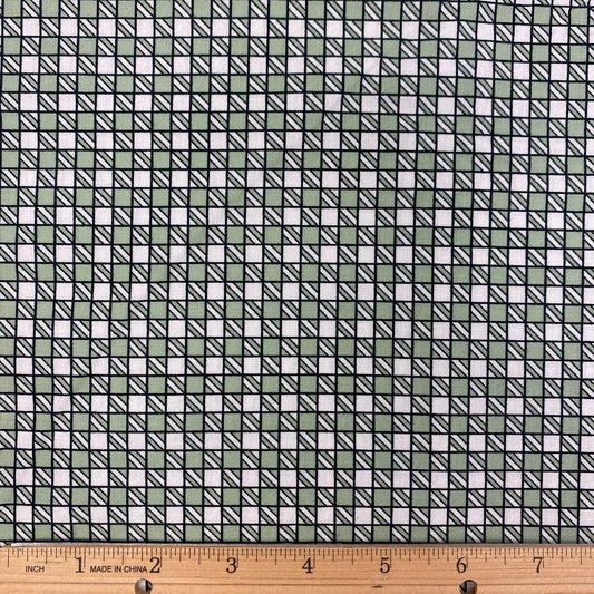 Glamping Gypsies Gingham Green