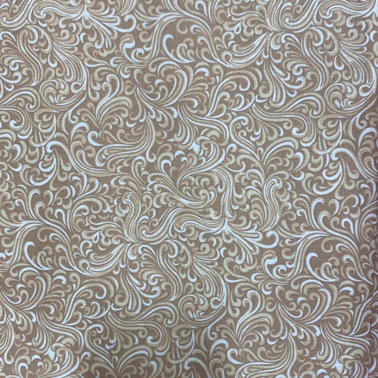 Tooled Leather - Tan - 3 yards - 108" Wide (108TanTool)