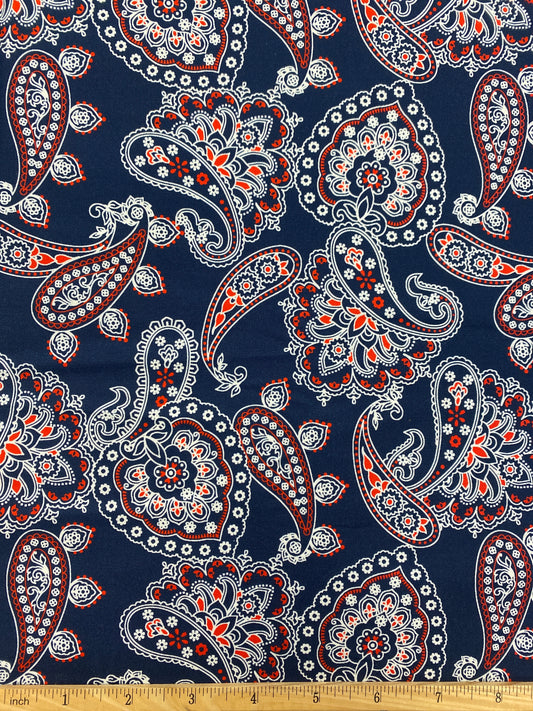 Navy Bandana Allover