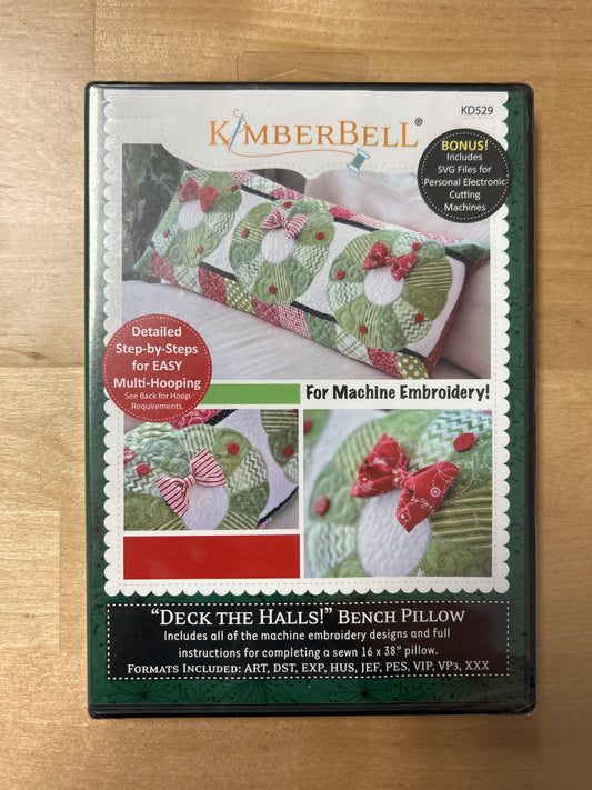 “Deck The Halls!” Bench Pillow (KD529)
