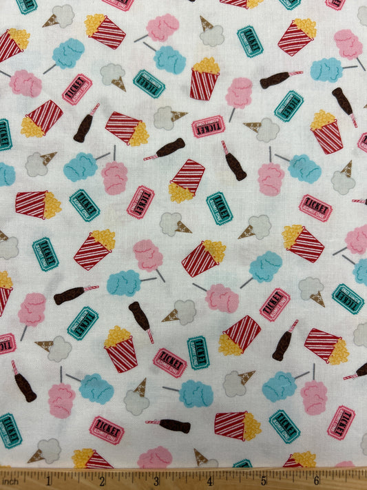 Fun Snacks on White - Vintage Boardwalk
