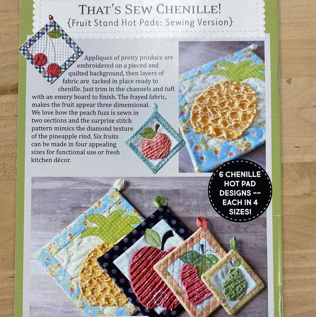 That’s Sew Chenille! Fruit Stand Hot Pads - Sewing Version KD717