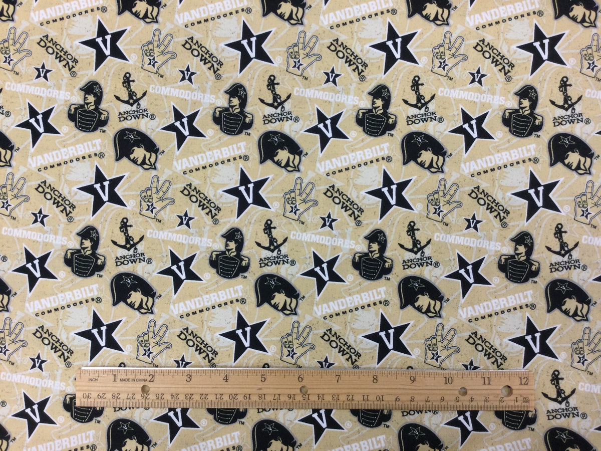Vanderbilt All-Over Print - 100% Cotton Fabric