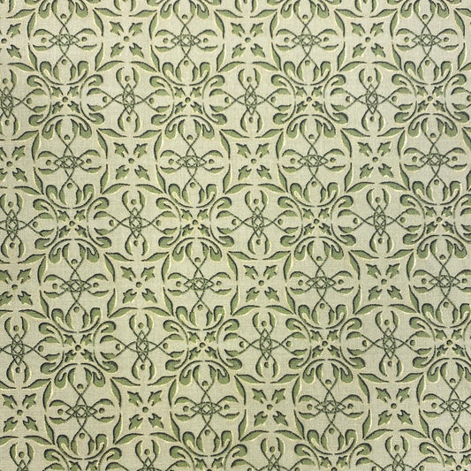 Autumn Time Tile - Green (2325-66) Fat Quarter