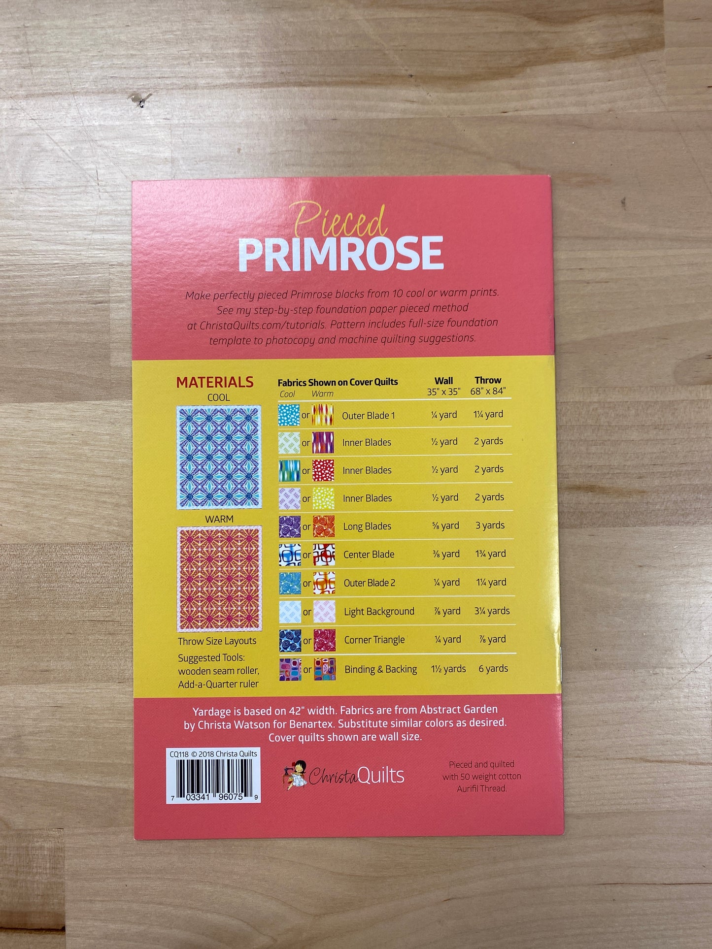 Pieced Primrose Quilt Pattern