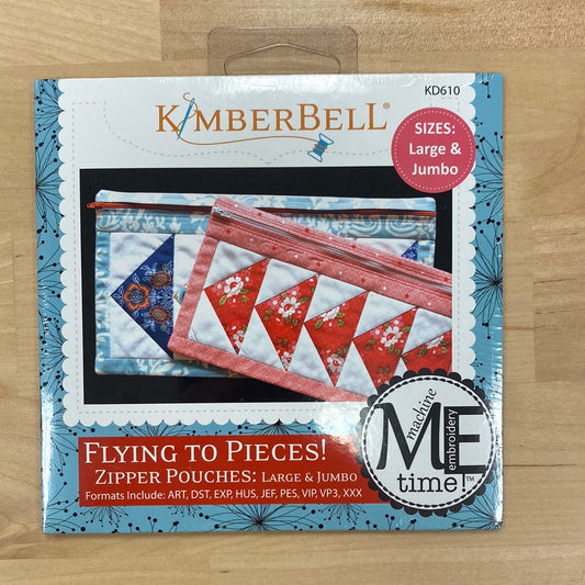 ME Time: Flying to Pieces Zipper Pouch (Large & Jumbo) KD610
