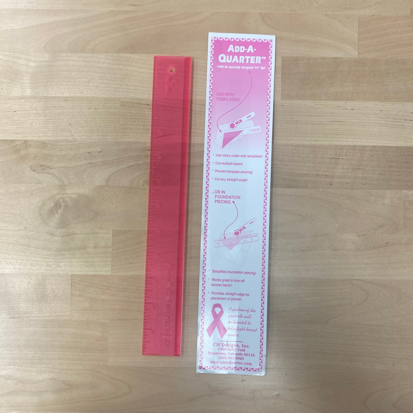 Add-A-Quarter Ruler