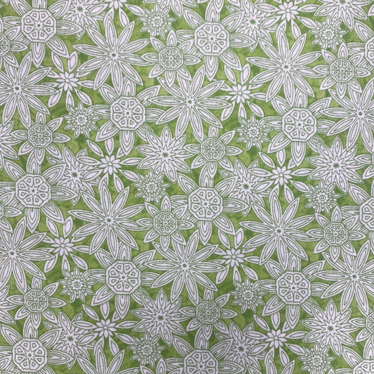 Stacked Mandalas on Green (9654-60) Fat Quarter