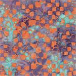 Batik - Orange/Multi Checkerboard (6150)