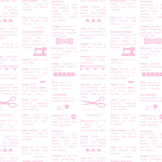 Maker Dictionary - White/Pink (13090-24)