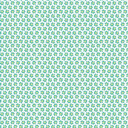 Mini Daisy - White Turquoise (13385-83)