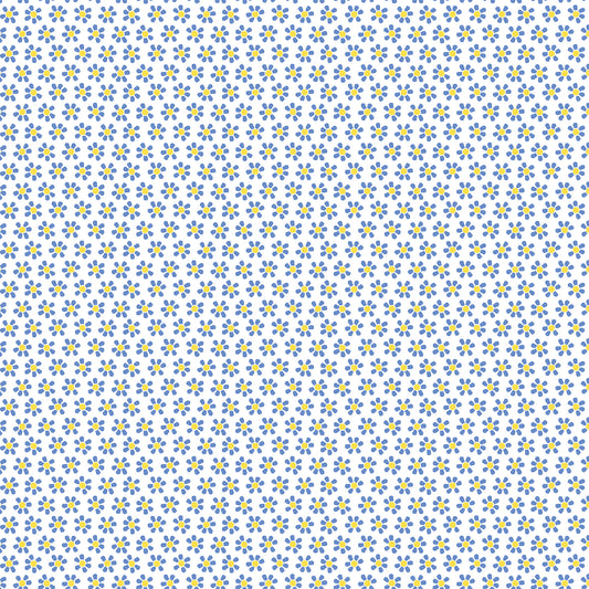 Mini Daisy - White/Blue (13385-53)